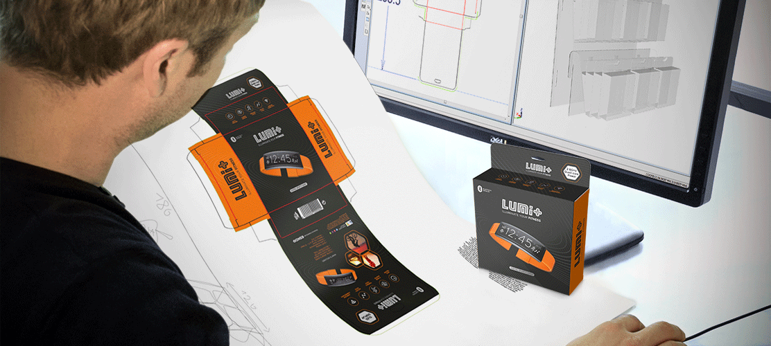 Man uses Esko tools to design electronic packaging