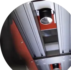 View of the machine from the inside