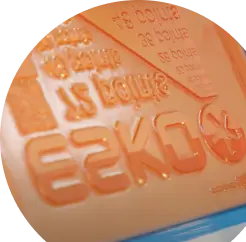 Esko logo stamped on the product