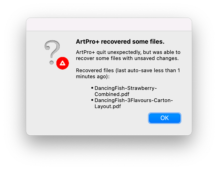 ArtPro+ Emergency Save
