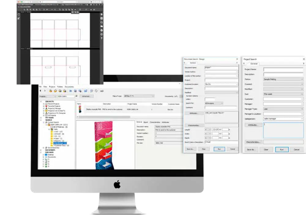 Photo of monitor displaying ArtiosCAD