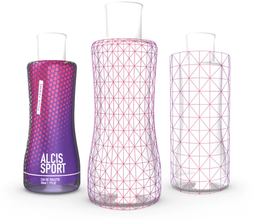 3D render of shrink sleeve packaging