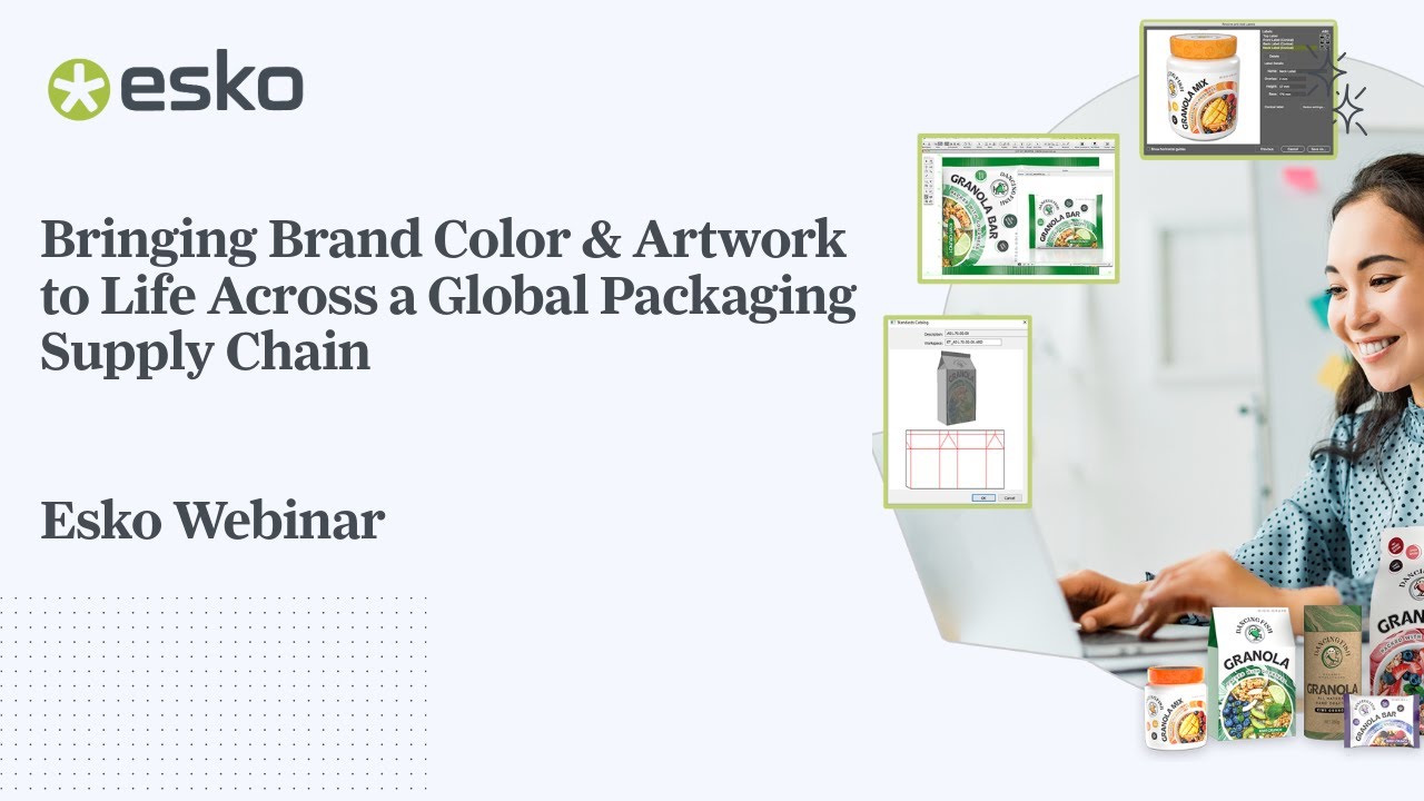 Thumbnail for webinar replay titled, "Bringing Brand Color & Artwork to Life Across a Global Packaging Supply Chain"