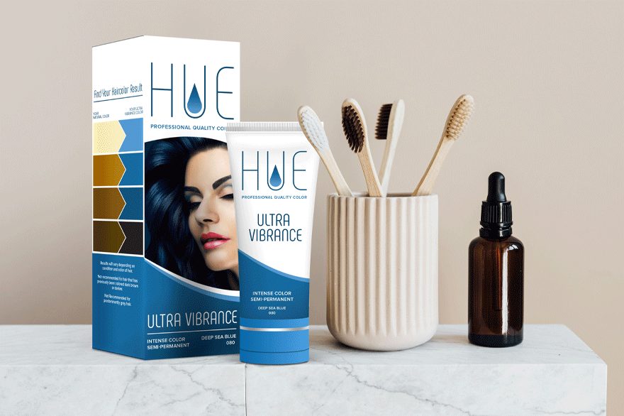 image of beauty products on a shelf
