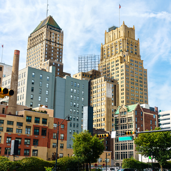 Photo of buildings in New Jersey