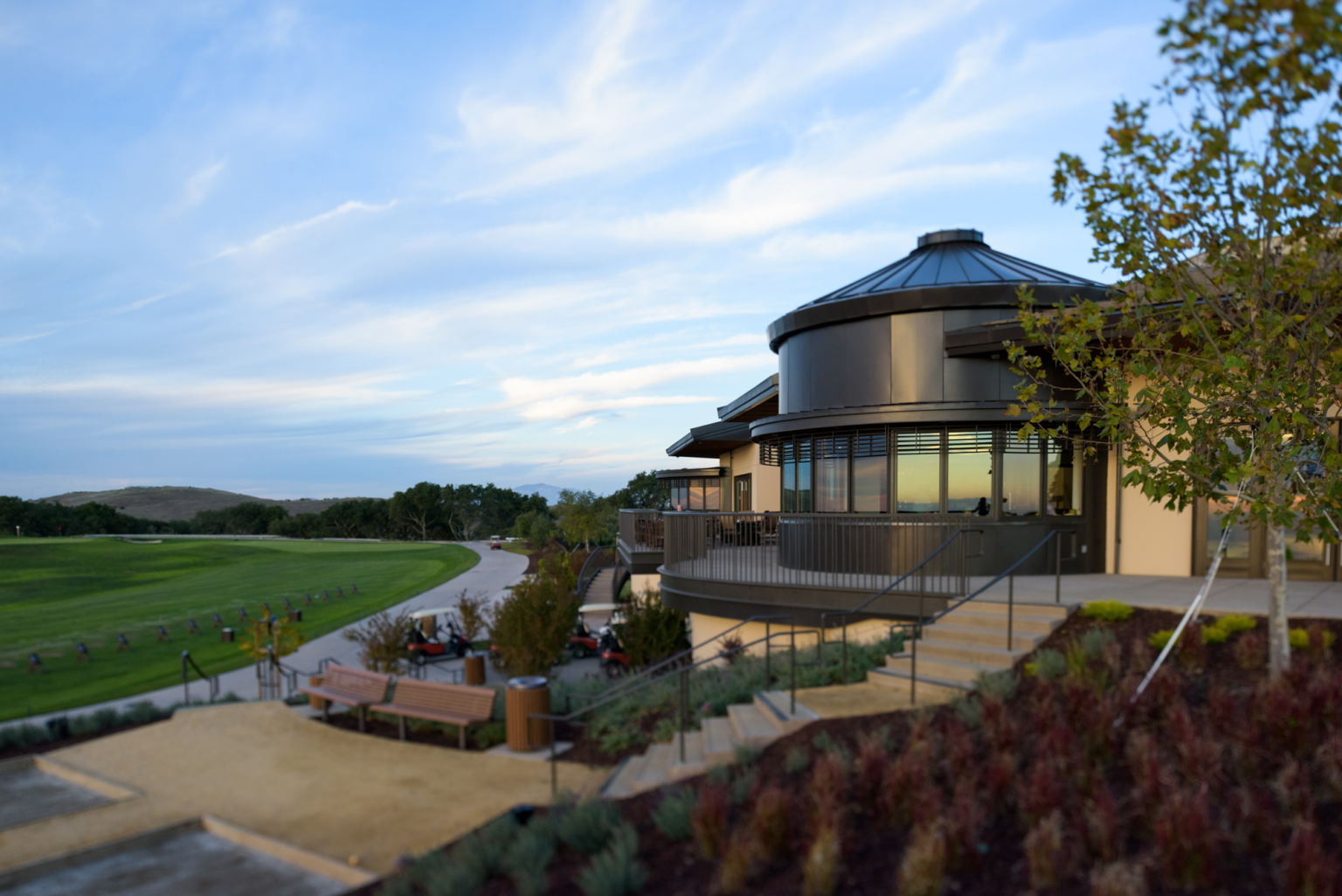 Outside view of the Stonebrae Clubhouse in California