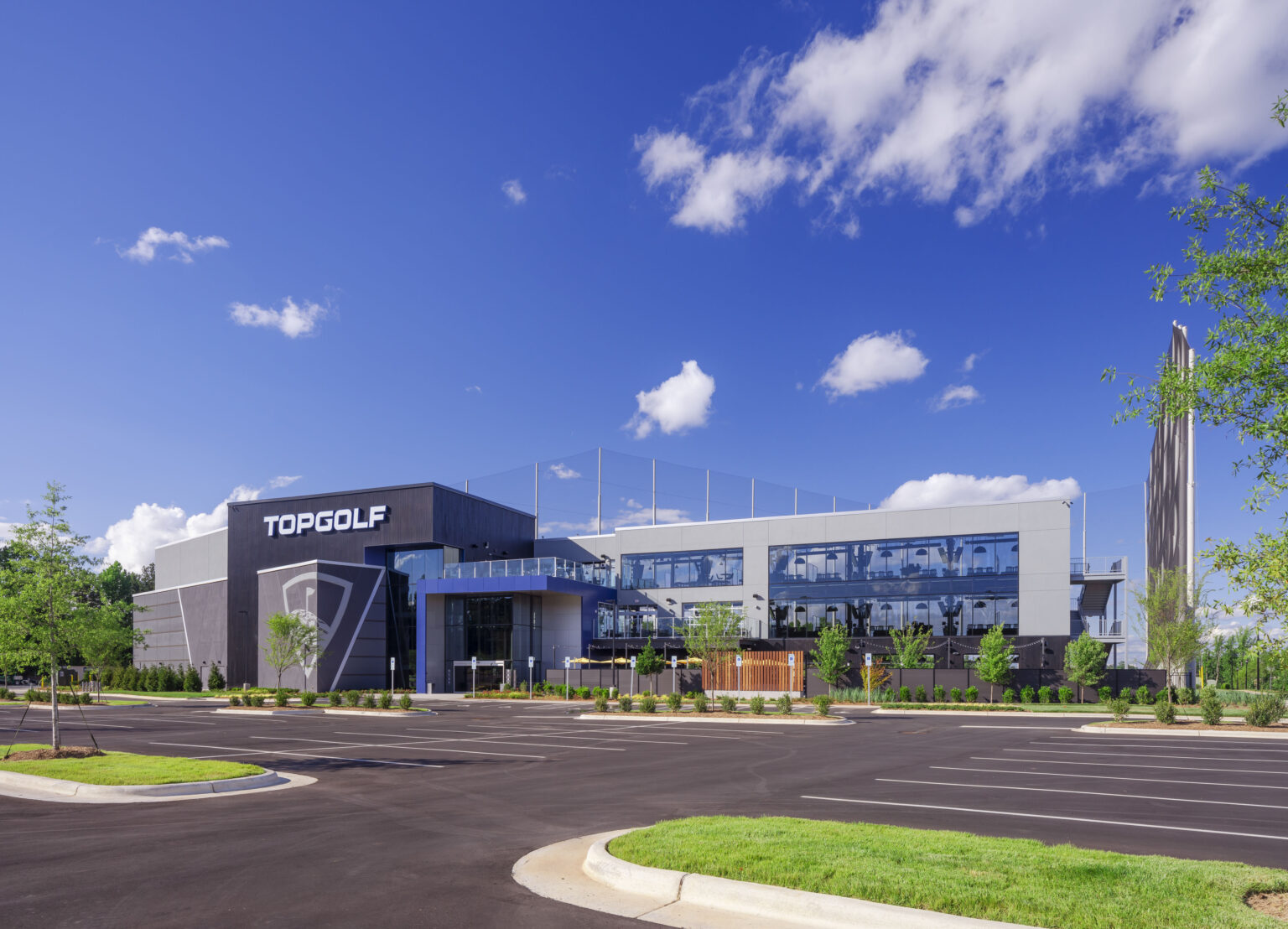 Image of Top Golf building in Charlotte