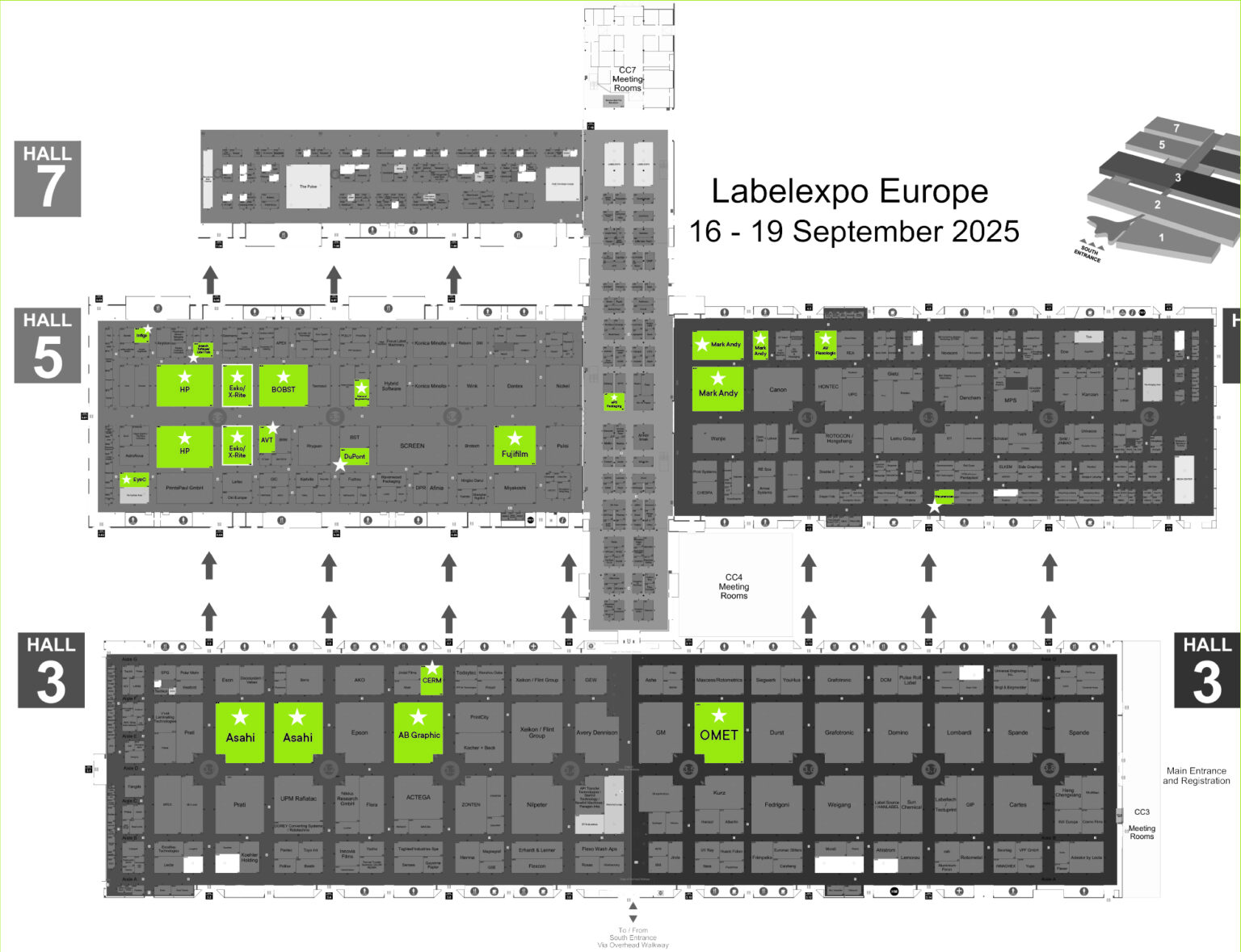 Map of Labelexpo Europe 2025