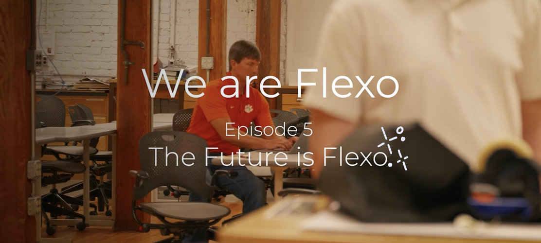 Banner for blog, "We Are Flexo Episode 5: The Future is Flexo"