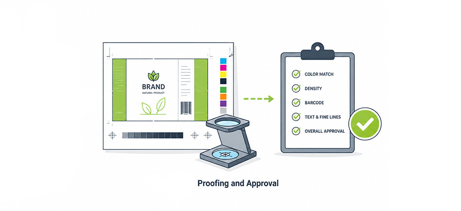 proofing and approval for flexo printing